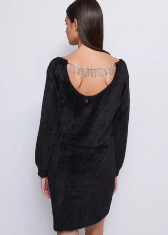 DENNYROSE 521DD13001 Mini abito nero in maglia