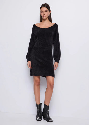 DENNYROSE 521DD13001 Mini abito nero in maglia