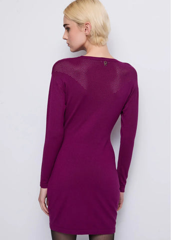 DENNYROSE 521DD13002 Mini abito fucsia in maglia