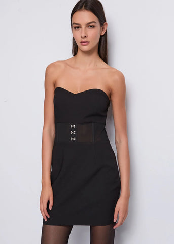 DENNYROSE 521DD15022 Mini abito nero elasticizzato