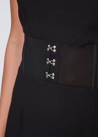 DENNYROSE 521DD15022 Mini abito nero elasticizzato