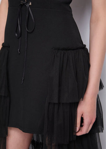 DENNYROSE 521DD15032 Abito nero elasticizzato