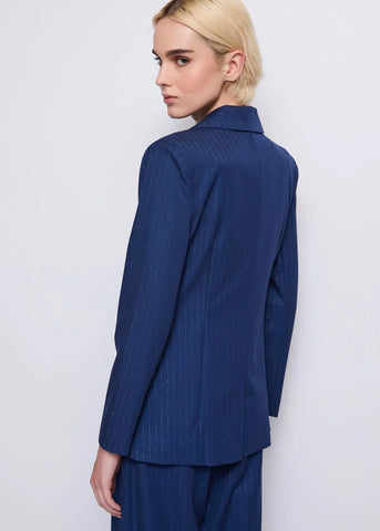 DENNYROSE 521DD35011 Blazer blu gessato