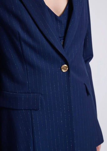 DENNYROSE 521DD35011 Blazer blu gessato