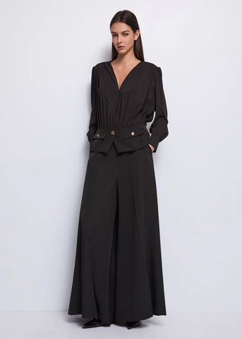 DENNYROSE 521DD35028  Giacca nera in georgette