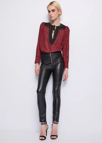 DENNYROSE 521DD45006 Blusa in georgette stampata