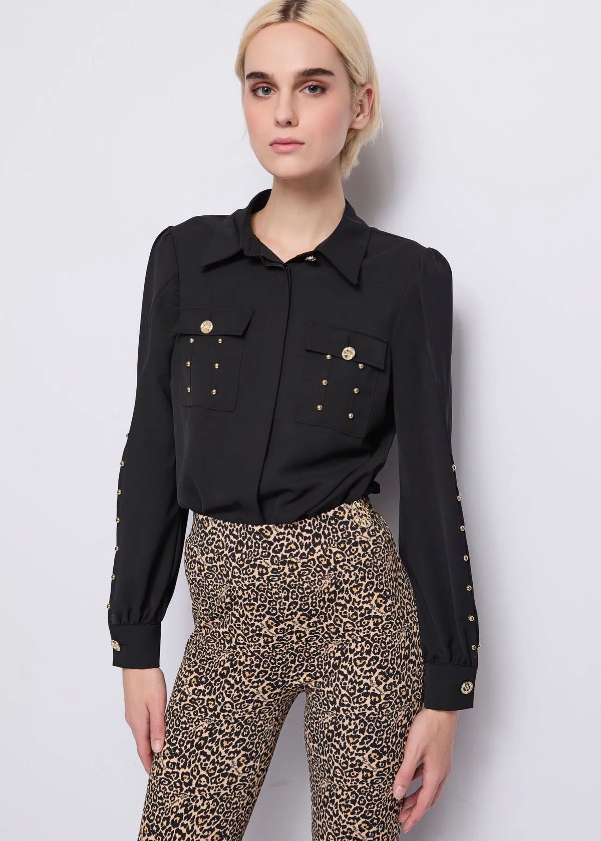 DENNYROSE 521DD45008 CAMICIA CON BORCHIE