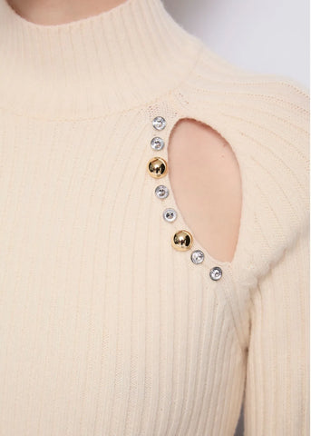 dennyrose 521dd53008 Maglia in lana a coste