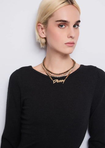 DENNYROSE 521DD90002 Nuova Collezione Collana con logo