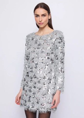 GAUD' 521FD14001 Abito da donna con frange e paillettes