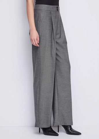 GAUDì 521FD25006 Pantaloni da donna chevron a vita alta con piega