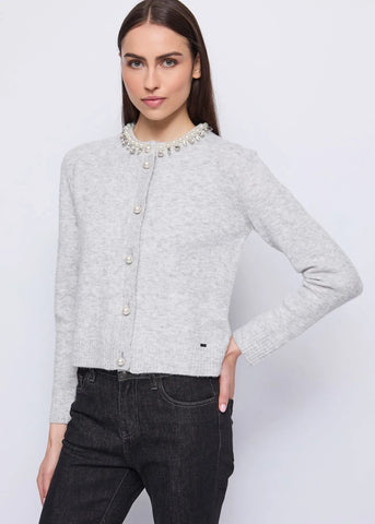 GAUDì 521FD53023  Cardigan da donna con perle e strass