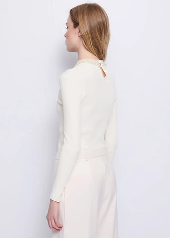 GAUDì 521FD53036 Maglia da donna in filato con perle
