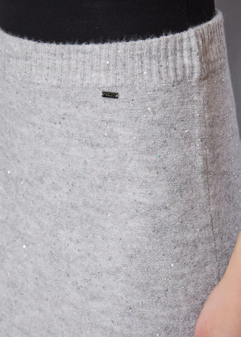 GAUDì 521FD73002 Gonna longuette grigia con paillettes