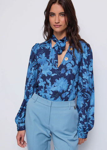 DENNYROSE 521ND45014 Blusa in georgette stampata