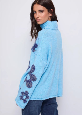 DENNYROSE 521ND53010Maglia dolcevita in lana jacquard