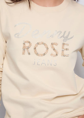 DENNYROSE  521ND64016 Felpa in cotone con logo