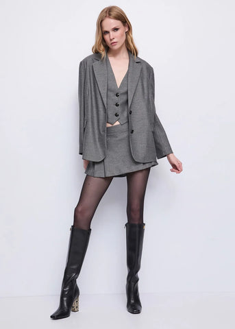 GAUDì 521FD35016 Blazer da donna in tessuto chevron e lurex