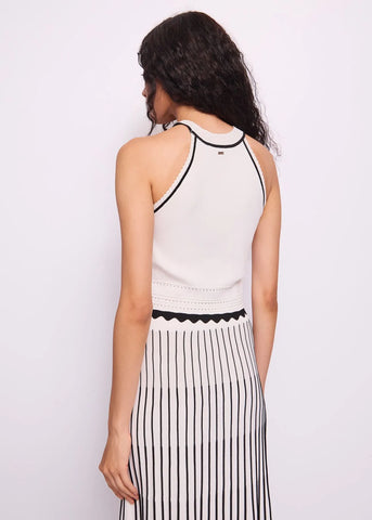 Top  bianco girocollo GAUDì ART.511FD43001