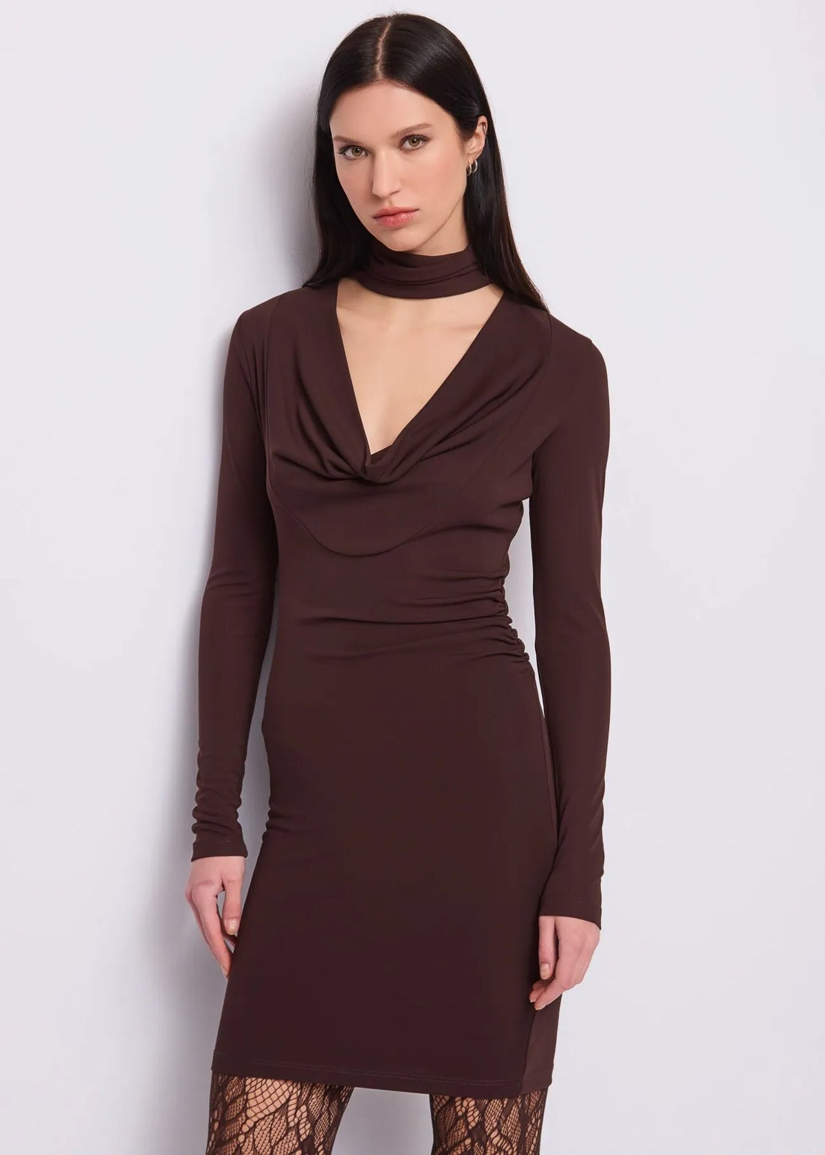 GAUDì Abito midi da donna con collo alto