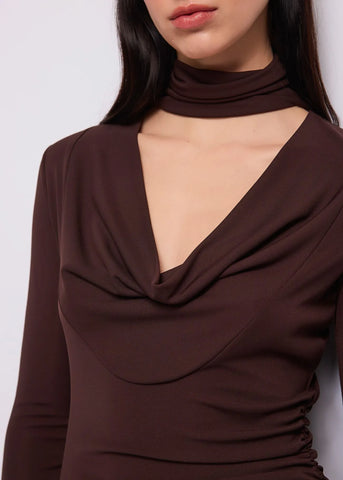 GAUDì Abito midi da donna con collo alto