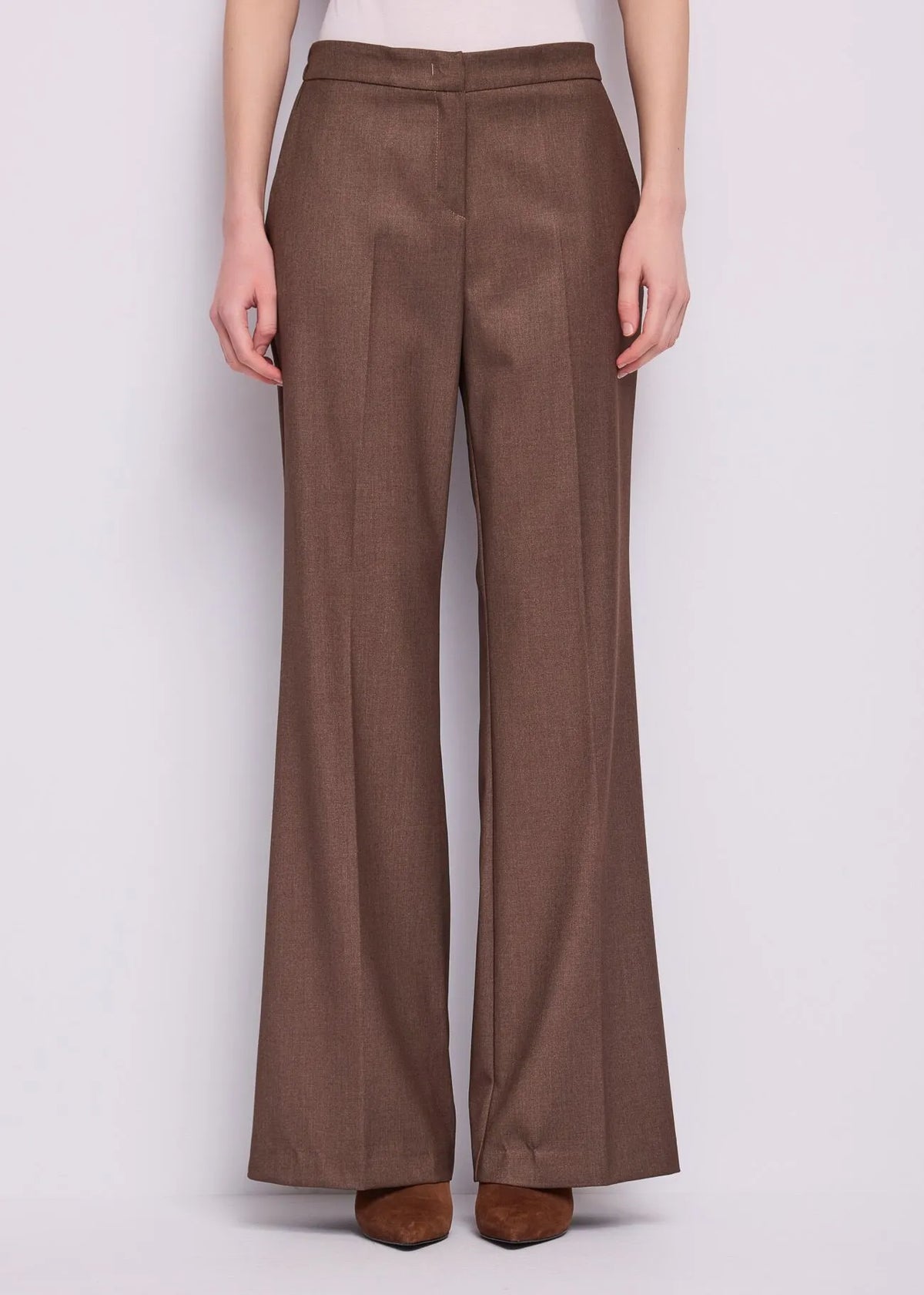 GAUDI Pantaloni wide leg da donna con piega MOD.621FD25009