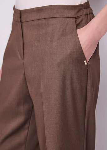 GAUDI Pantaloni wide leg da donna con piega MOD.621FD25009
