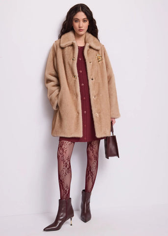 GAUDI Cappotto da donna con spilla MOD.FD39003