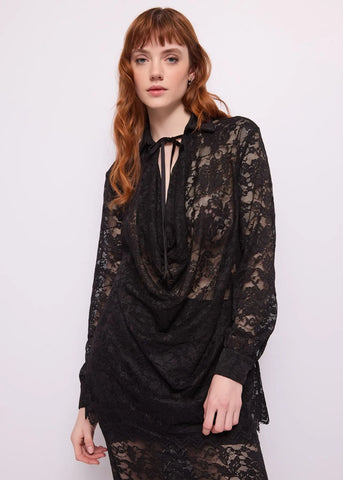 GAUDI Blusa da donna con drappeggio MOD.621D45004