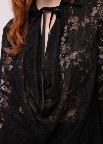 GAUDI Blusa da donna con drappeggio MOD.621D45004