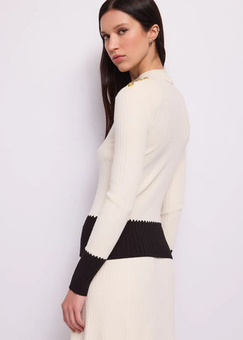 GAUDI Maglia da donna con collo alto e bottoni MOD.621FD53005