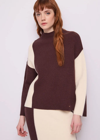 GAUDI Maglia da donna in filato color block MOD.621FD53017