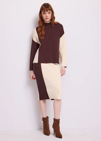 GAUDI Maglia da donna in filato color block MOD.621FD53017
