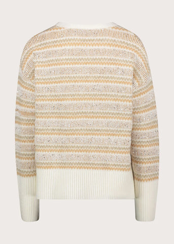 GAUDI Maglia a righe da donna con paillettes MOD.FD53042