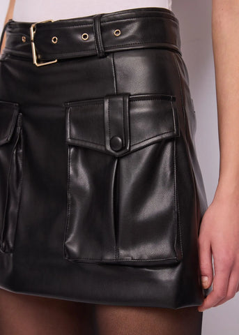 GAUDI Minigonna con tasche e cintura FD78001