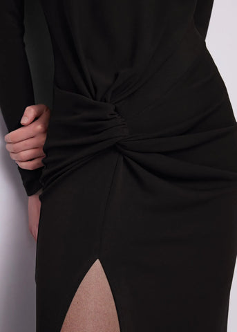 GAUDì Abito lungo da donna con spacco in jersey