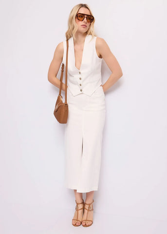 GAUDì 611BD75010 Gonna in twill con spacco