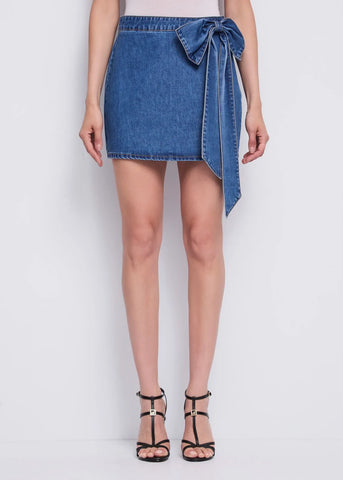 GAUDI 611BD76008 Minigonna in denim di cotone