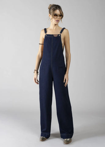 DENNYROSE  611DD16001 SALOPETTE LUNGA BLUE JEANS