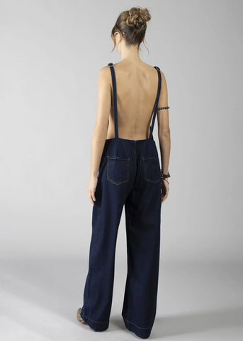 DENNYROSE  611DD16001 SALOPETTE LUNGA BLUE JEANS
