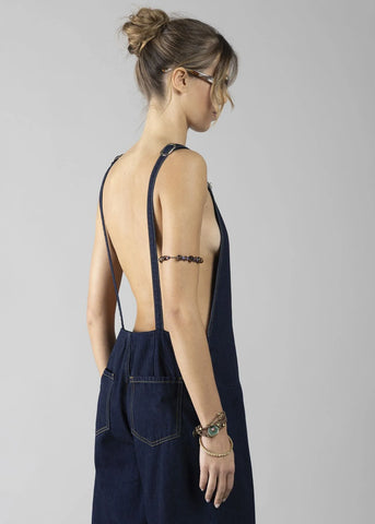 DENNYROSE  611DD16001 SALOPETTE LUNGA BLUE JEANS