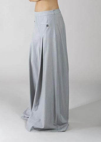 DENNYROSE  611DD25011  PANTALONE A PALAZZO GREY GESSATO