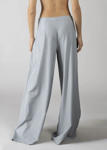 DENNYROSE  611DD25011  PANTALONE A PALAZZO GREY GESSATO