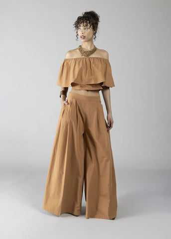 DENNYROSE 611DD45013  TOP CROP CON BALZA BISCUIT