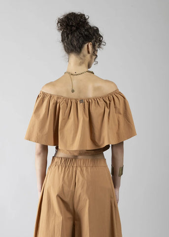 DENNYROSE 611DD45013  TOP CROP CON BALZA BISCUIT