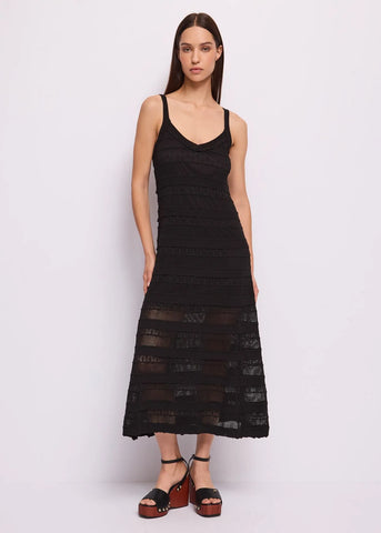 GAUDì  611FD13001 Abito nero con scollo a V
