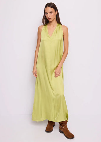 GAUDì 611FD15034 Abito verde da donna con scollo a V