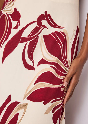GAUDì 611FD15045 Abito in twill con stampa floreale