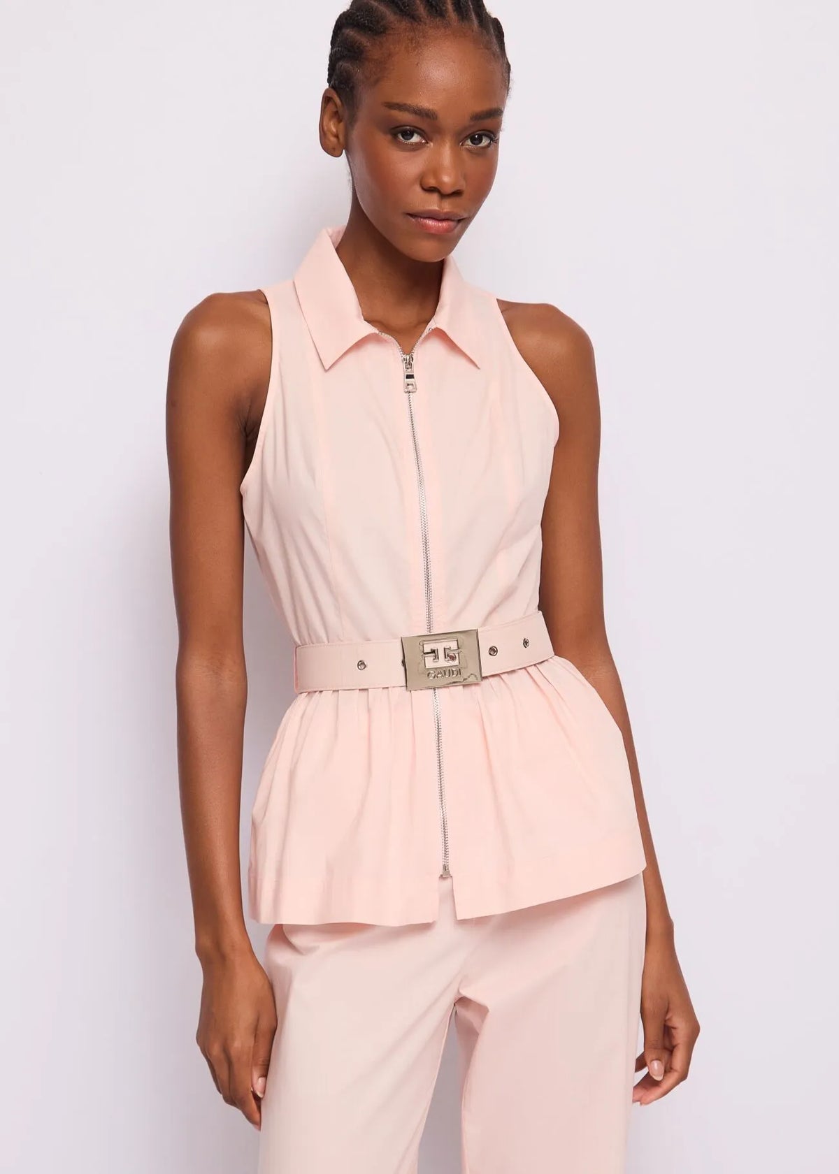 GAUDì 611FD45008 Top da donna con zip e cintura