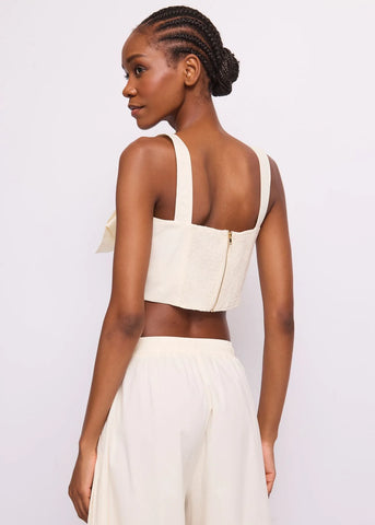GAUDì 611FD45010  Top bianco da donna con maxi fiocco